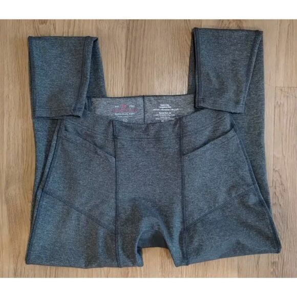 GIRO Sport Design Women's Gray Reflective Pocketed Cycling Pants Leggings L NEW! - Picture 1 of 10